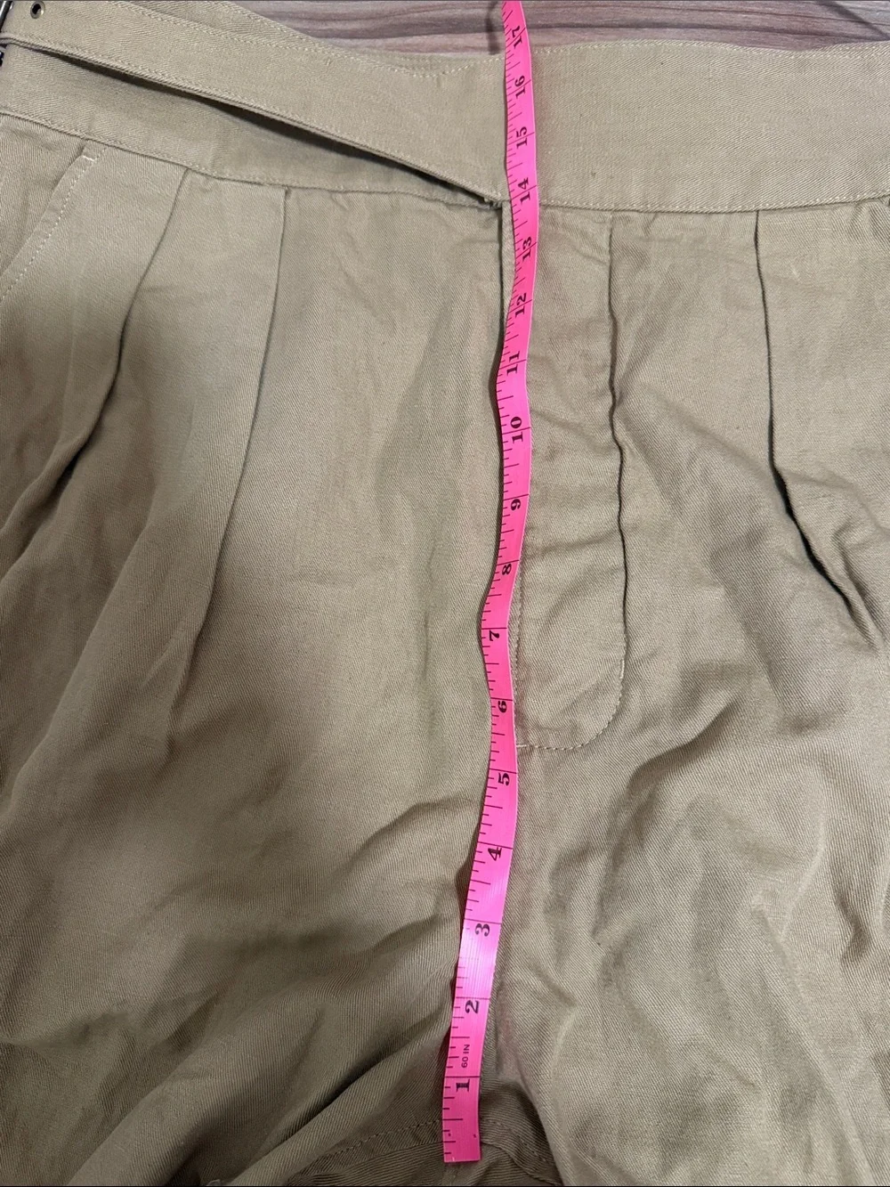 Banana Republic Heritage Linen Explorer Cargo Pant Khaki Women’s Sz. 16 NWT